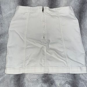 White free people skirt
